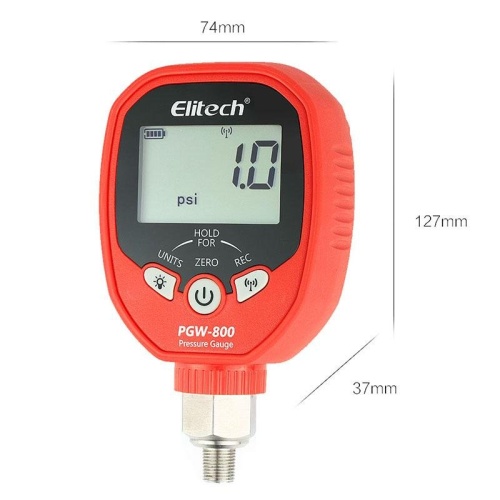 Elitech PGW-800 электронный манометр высокого давления для фреона фото 7